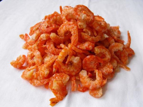 How is dried shrimp made?