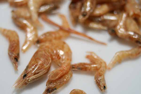 Daily sale of dried shrimp