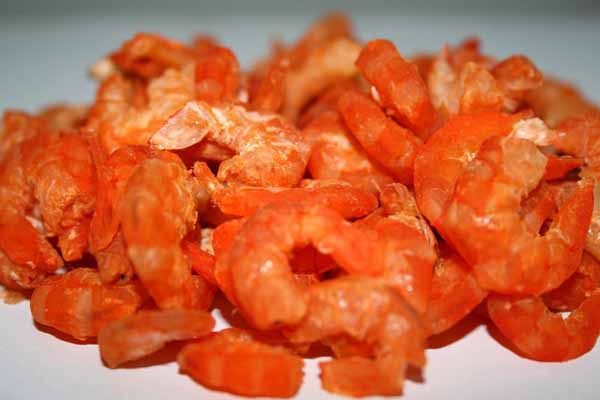 The price of puffed fried shrimp and its properties for bone strength
