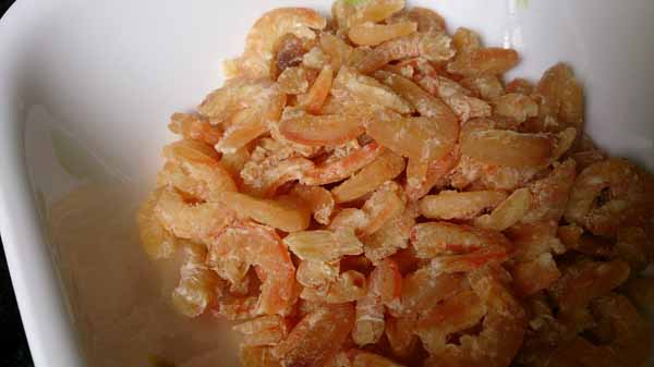 The price of dried shrimp